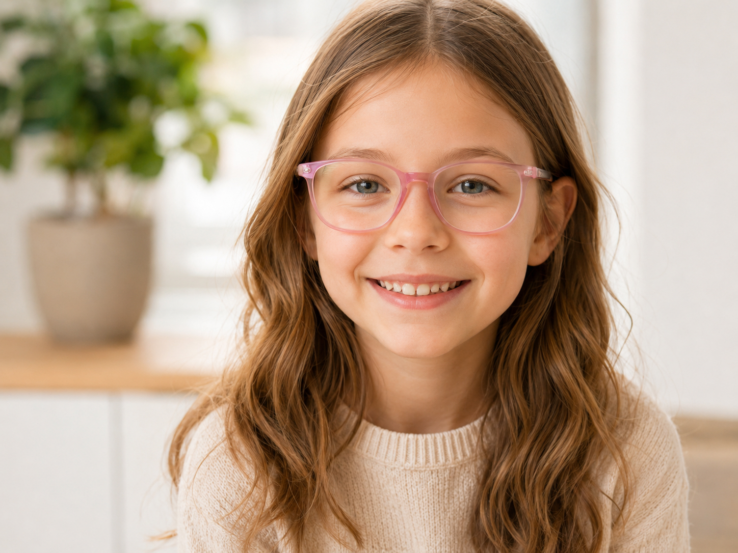 Child with glasses