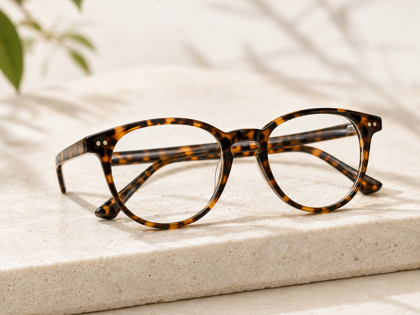 Model with glasses